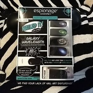 Espionage Cosmetic nerd nail wraps - galaxy